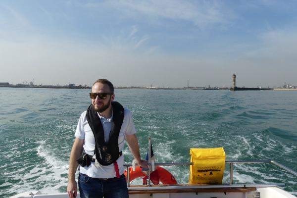 sortie des jetées direction la siréne 