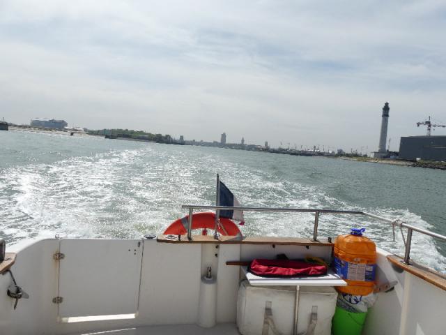 sortie des jetées direction la siréne