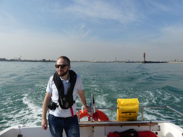 sortie des jetées direction la siréne 