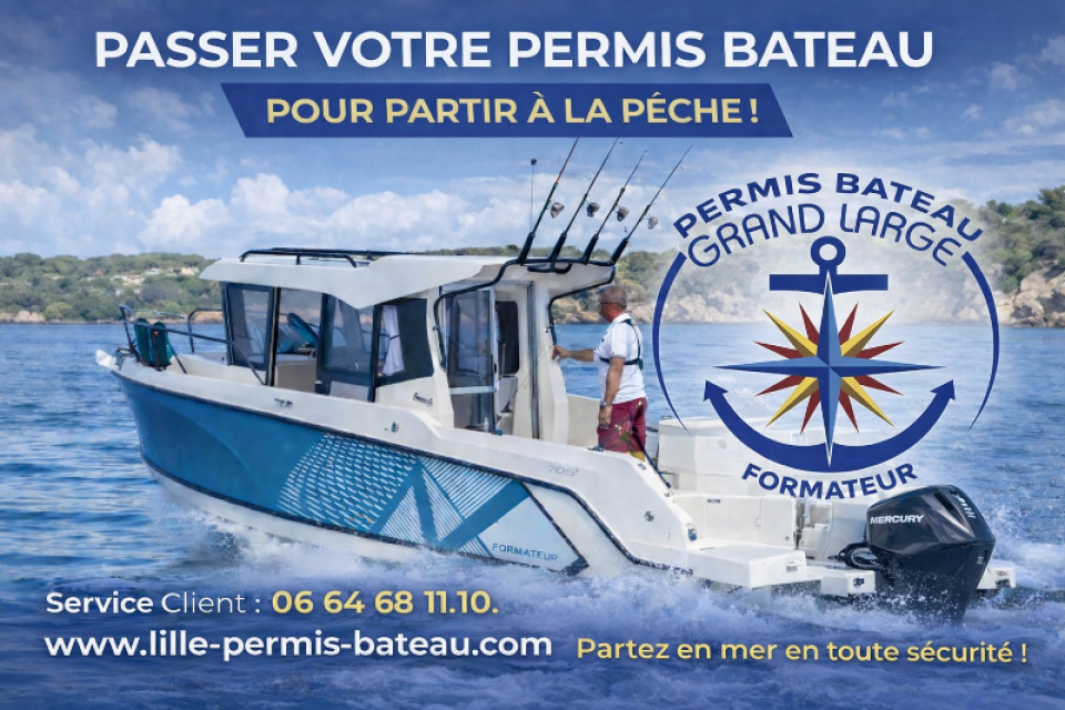 Prenez le large : le permis bateau, clé de votre liberté de pêche en mer du Nord